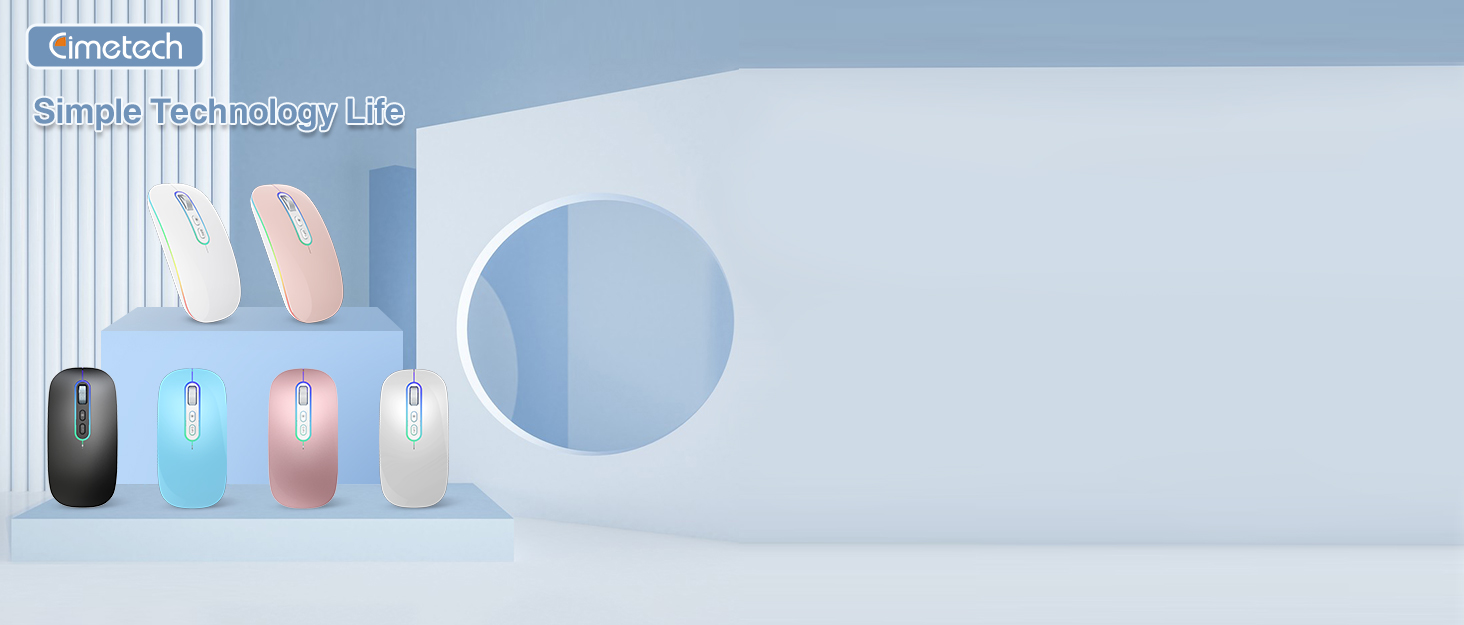 LED Wireless and Bluetooth Dual Mouse