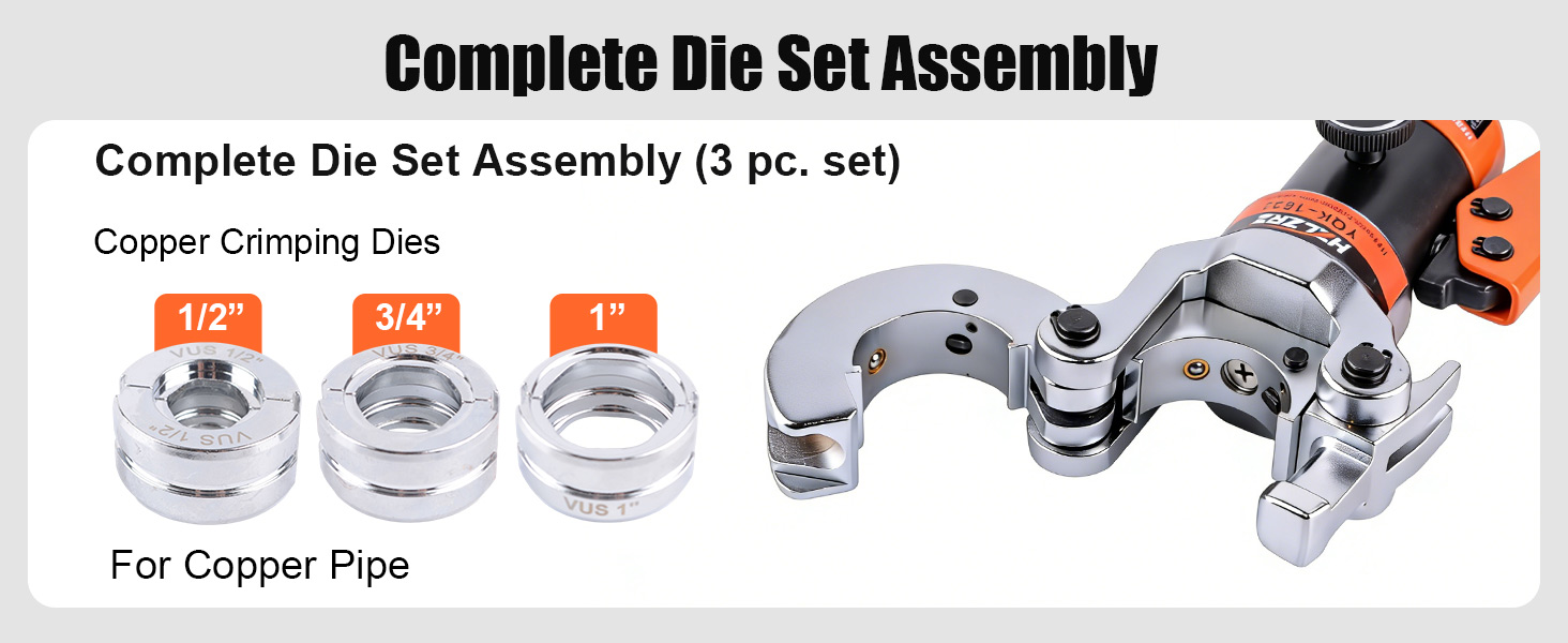 Three sets of molds