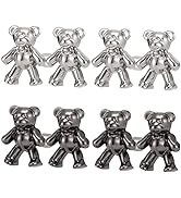 4 Sets Cute Bear Button Pins for Jeans, No Sew and No Tools Instant Pant Waist Tightener, Adjusta...