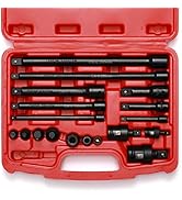 Mayouko 18-Piece Drive Tool Accessory Set, Socket Accessory Set, Includes Socket Adapters, Extens...