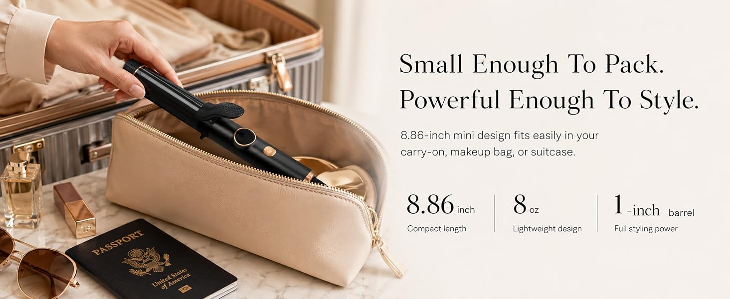 mini travel size curling iron