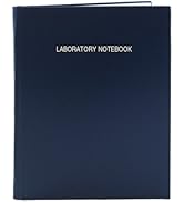 BookFactory Lab Notebook/Laboratory Notebook - 96 Pages (.25" Grid Format) 8 7/8" x 11 1/4", Blue...
