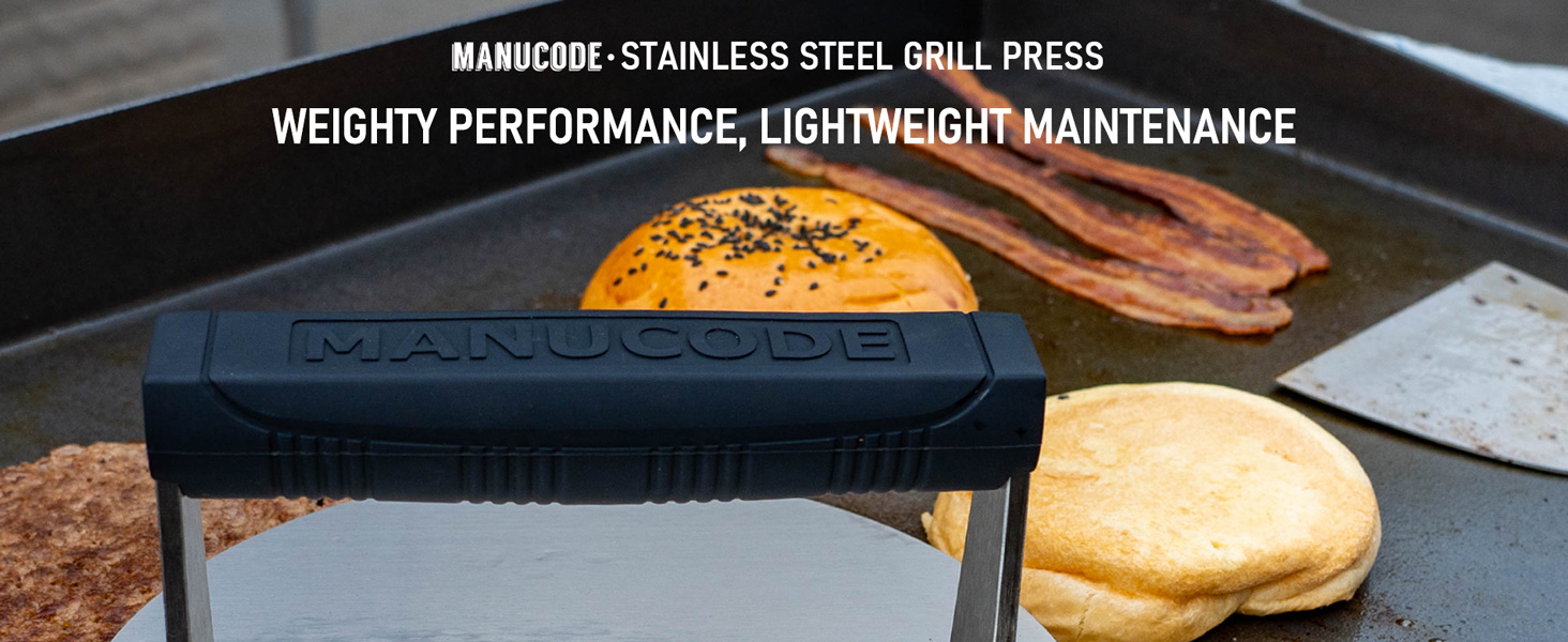 stainless steel grill press