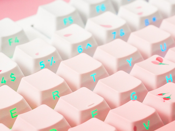 SIDE-ENGRAVED PBT KEYCAPS