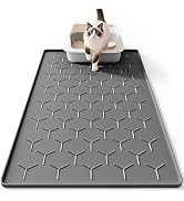 Bulkniu Large Silicone Cat Litter Mat, Waterproof/Urineproof, Litter Recycling, Easy to Clean, So...