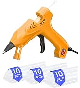 COMTO Hot Glue Gun Kit with 30 Sticks, 20W Fast Preheating Mini Hot Glue Gun and Sticks Set for S...