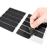 Self-Adhesive Hook and Loop Tape - 1 x 4 inch Wide - Heavy Duty Sticky Back Tape Fastener - 15 St...