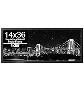 Picrit 14x36 Poster Frame, Photo Frame for Wall Mounting Diaplay, Black