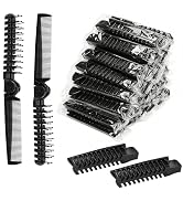 12 Pcs Foldable Combs in Bulk Individually Wrapped, Travel Pocket Hair Comb, Folding Hair Brush D...