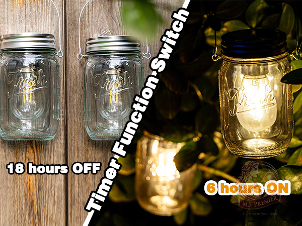 Mason Jar Lights Hanging