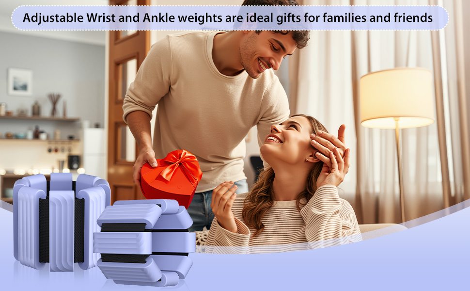 Pilates Wrist and Ankle Weights for Women - Adjustable Weighted Bangles for Men