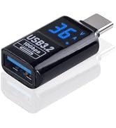 Poyiccot USB A to USB C Adapter Digital Display, 10Gbps USB to USB C Adapter, Undirectional USB C...