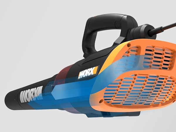 WORX WG520 Corded Leaf Blower - Hyper-stream Air Nozzle