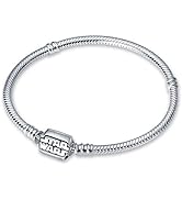 LIGHTDOG Charm Bracelet for Pandora Charms 925 Sterling Silver Snake Chain Bracelet Fit Any Charm...