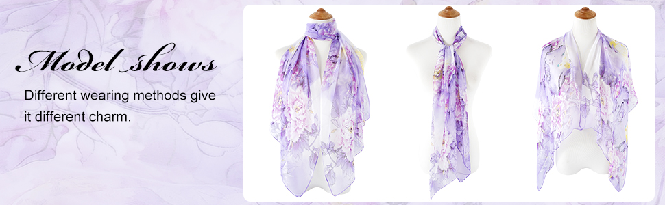 purple and yellow scarf
