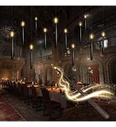 kakoya Flameless Floating Candles with Wand,12 Pcs Magic LED Hanging Taper Candles,Flickering Bat...