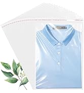QOIUSO Clear Self-Sealing Cellophane Bags: 100PCS 10x14 Inche Sealable Poly Plastic Shipping Bags...