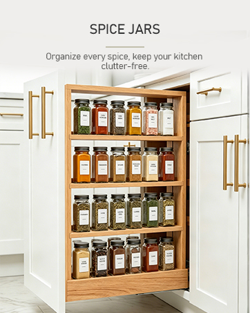 Spice Jars with Labels