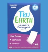 Tru Earth Compact Dry Laundry Detergent - Up to 128 Loads (64 Sheets) - Paraben-Free - Original E...