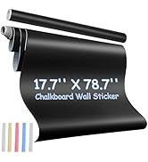 AZOI Chalkboard Wall Stickers Blackboard Wall Decals Self Adhesive Removable Reusable Erasable Ch...