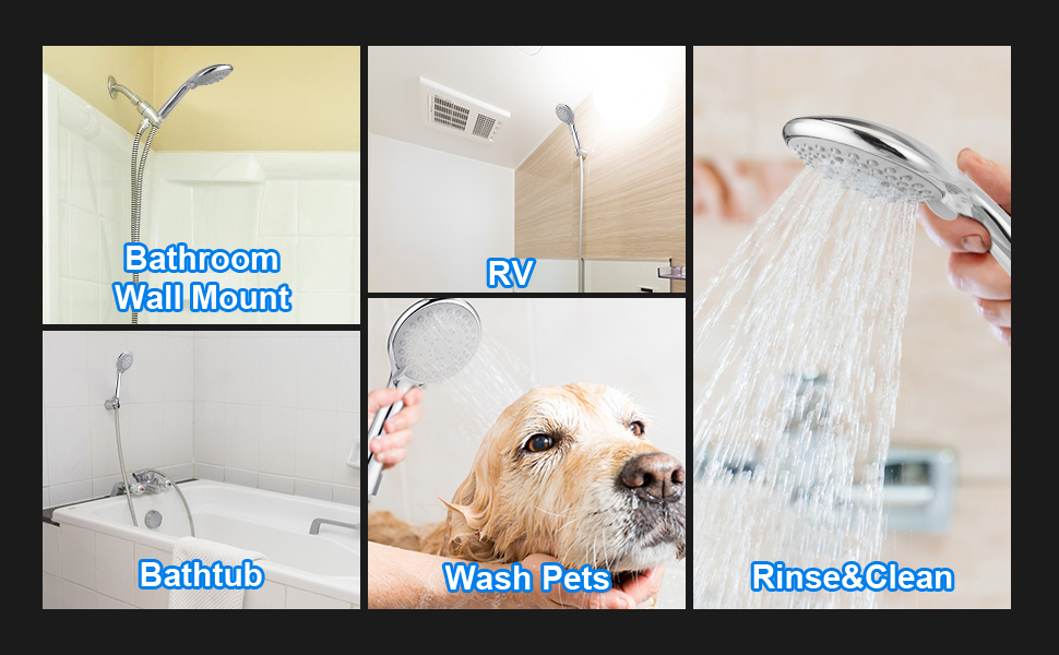 shower head with hose