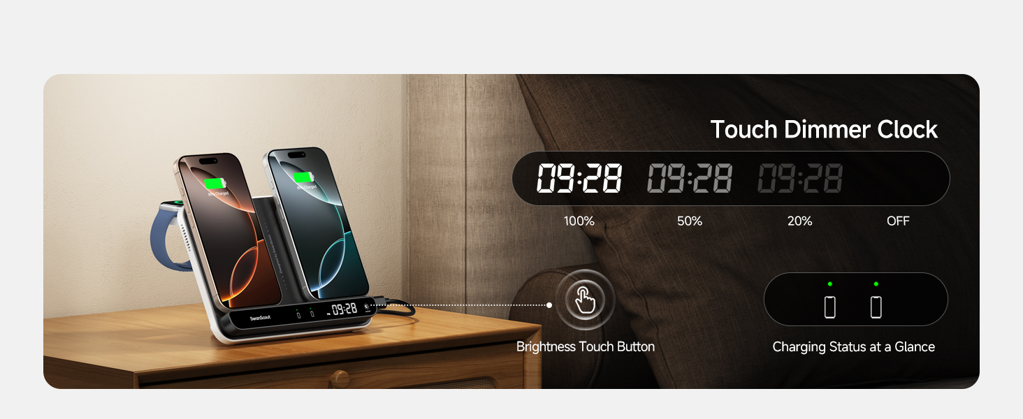 dual iphone charging station