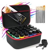 Bjabtan Acrylic Paint Organizer for 2 fl oz Acrylic Paint, Case for Apple Barrel Acrylic Paint wi...