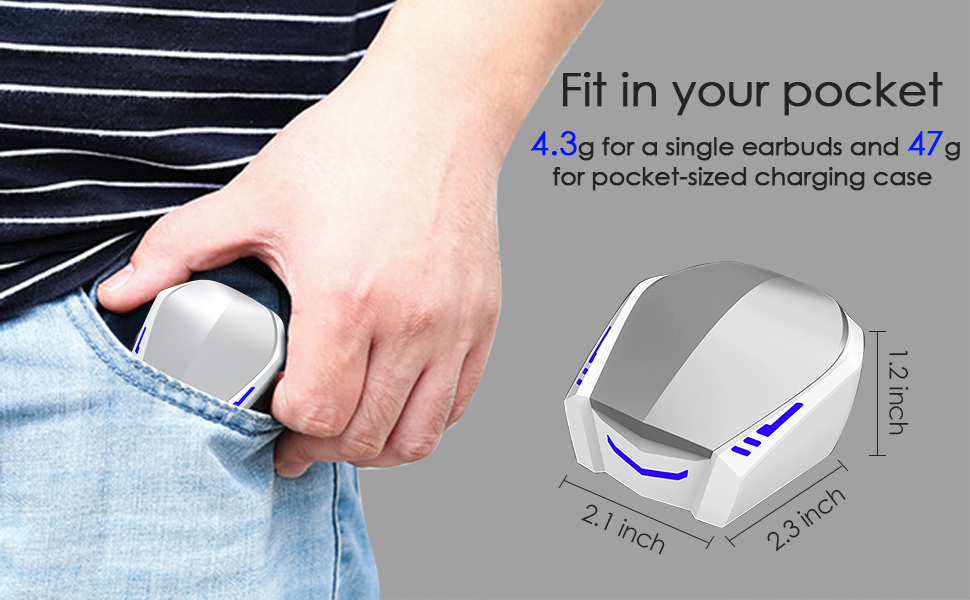 pocket size wireless earbuds