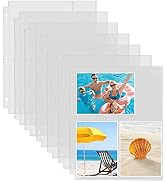 Fabmaker 30 Pack Photo Sleeves for 3 Ring Binder - (4x6, for 180 Photos), Archival Photo Page Pro...