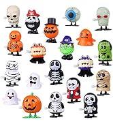CCINEE 20 Packs Halloween Wind Up Toys Assorted Clockwork Toys for Goody Bag Filler