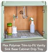 Shop Trim-to-Fit Vanity Sink Base Cabinet Drip Tray