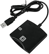 Smart Chip Card Reader for EMV SIM eID Writer Programmer DOD Military USB ISO7816 Contact Common ...