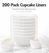 White cupcake liners
