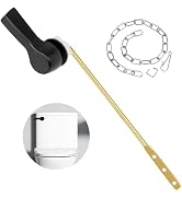 Toilet Handle Replacement Kit, Universal Toilet Flush Handle, Zinc Alloy Toilet Tank Trip Lever w...