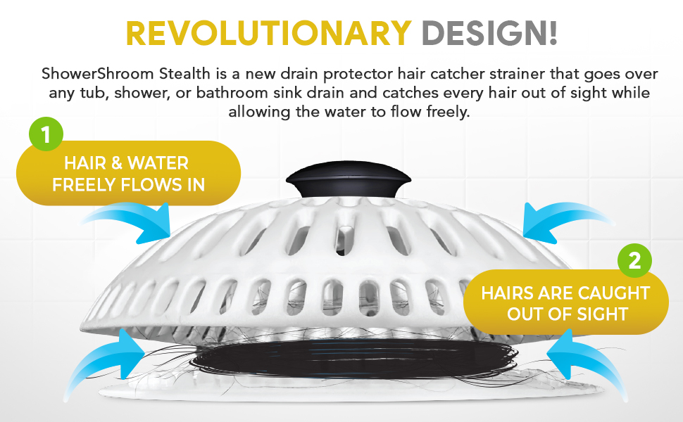 sinkshroom, tubshroom, stopshroom, shroom strainer, draino, oxo