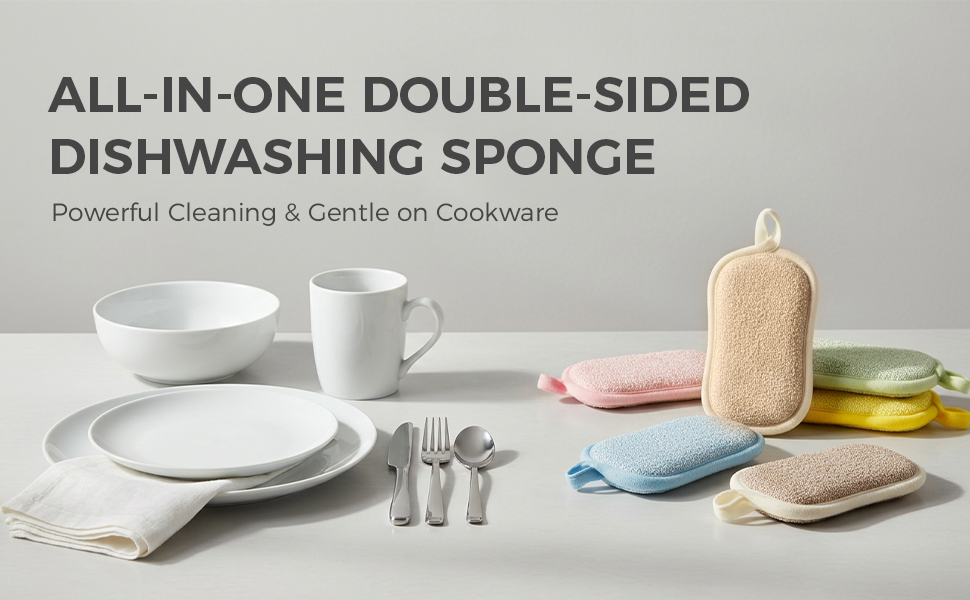 Dual Sided Kitchen Sponges