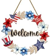 4th of July Decorations 4th of July Wreaths for Front Door Patriotic Wreath Fourth of july Door D...