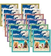 CRUGLA 12 Packs 8.5x11 Magnetic Picture Frames for Refrigerator Locker, 8.5 by 11 Certificate Doc...