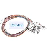 Eardion FC/UPC Fiber Optic Pigtail, 1.5 Meter 12 Strand FC-UPC SingleMode 9/125 Fiber Pigtail, Co...