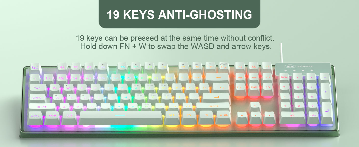 19 Keys Anti-Ghosting
