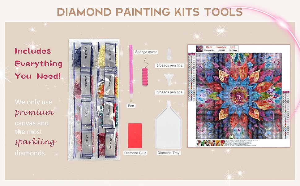 Diamond Painting Kits for Adults Mandala