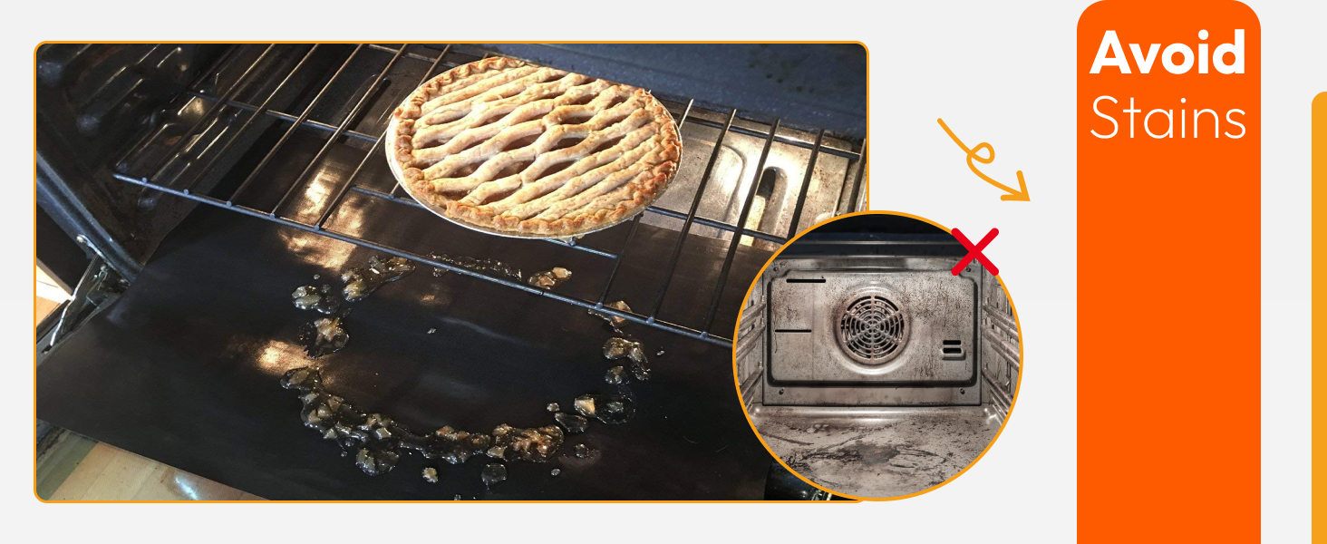 Heavy Duty Oven Liners for Bottom of Oven