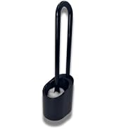 Toilet Bowl Brush and Holder Set Made in Japan - Magnetic Floating Storage, Scratch-Resistant Rou...