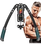 EAST MOUNT Twister Arm Exerciser - Adjustable 22-440lbs Hydraulic Power, Home Chest Expander, Sho...