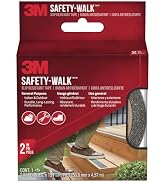 3M Safety-Walk Slip Resistant Tape, 2 in x 15 ft, Anti Slip Black Tape, Adhere Without Wrinkling,...