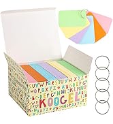 Koogel 480 Pcs Colored Index Cards, 3 x 5 Inch Study Cards Colored Notecards on Ring Flash Cards ...