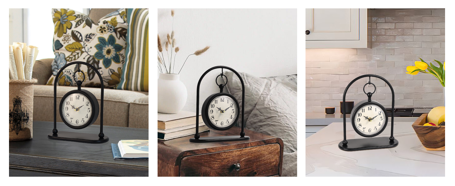 Metal Desk Clock