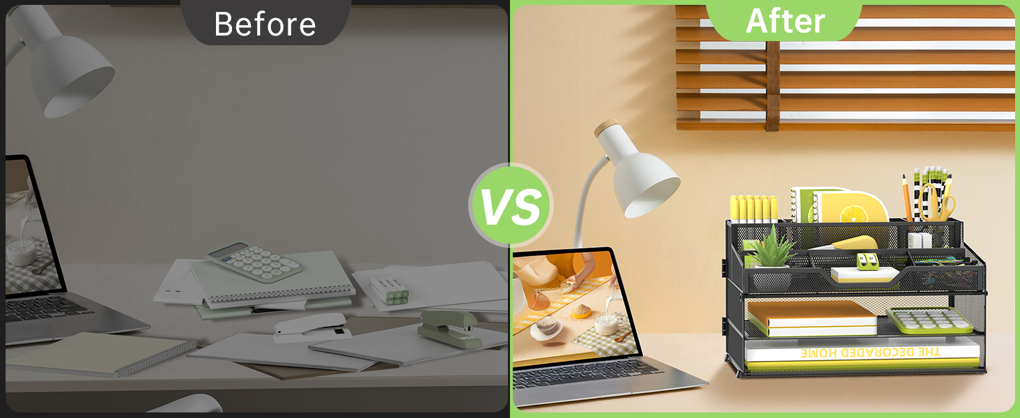 Compare before and after use to make your work environment cleaner!