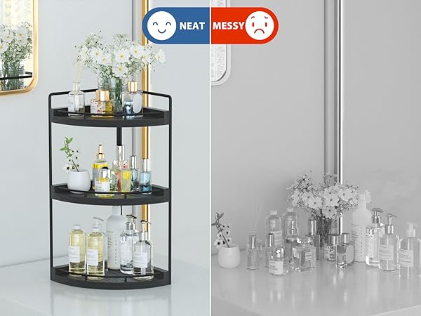 corner bathroom counter organizer