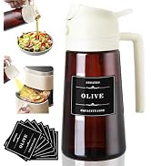 Arsatbs olive oil dispenser 2 in 1 oil sprayer for cooking 16oz/470ml kitchen gadgets for Air Fry...